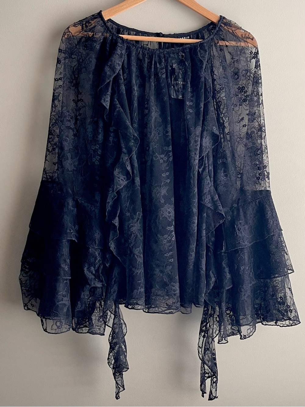 torrid Black Lace Ruffle Skirt